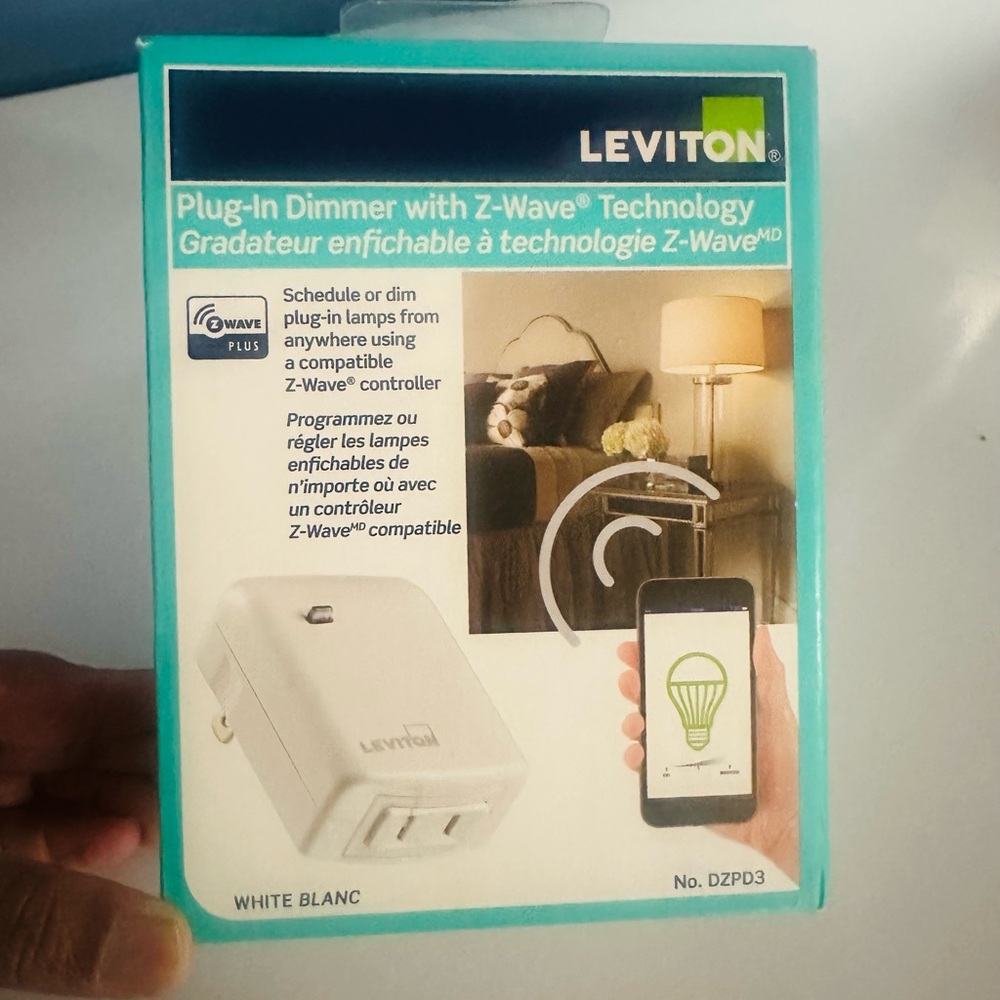 Leviton White Plug-In Dimmer with Z-Wave Technology